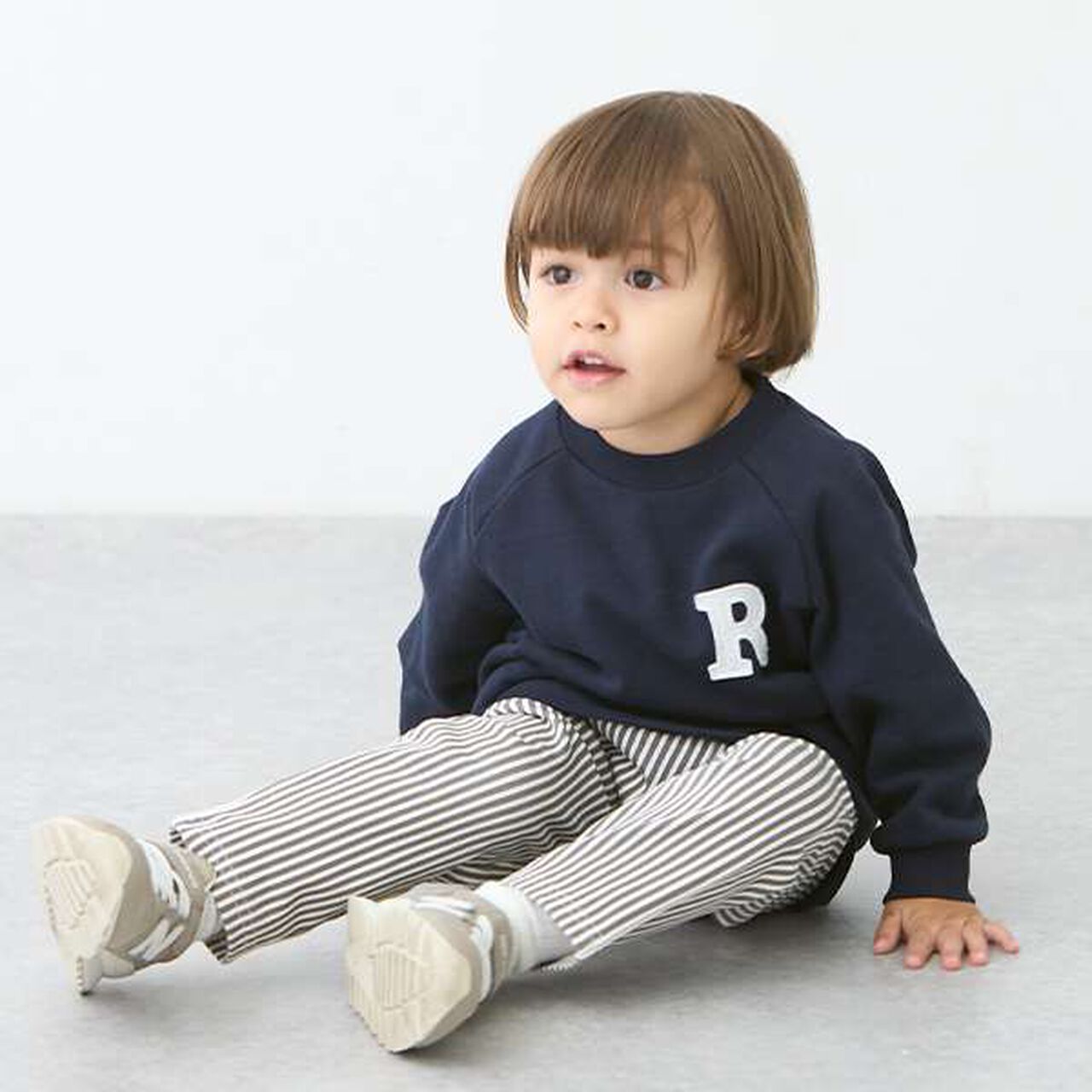 [Smile Series] Boys Brushed-Lining Pants,Navy, large image number 16