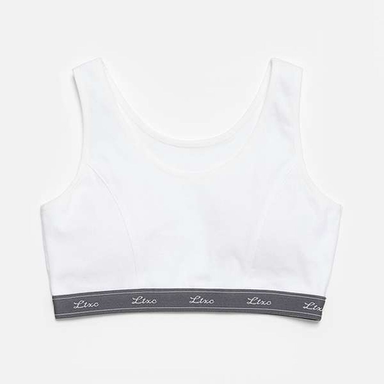 LTXC - Ribbed Half Top,White, large image number 0