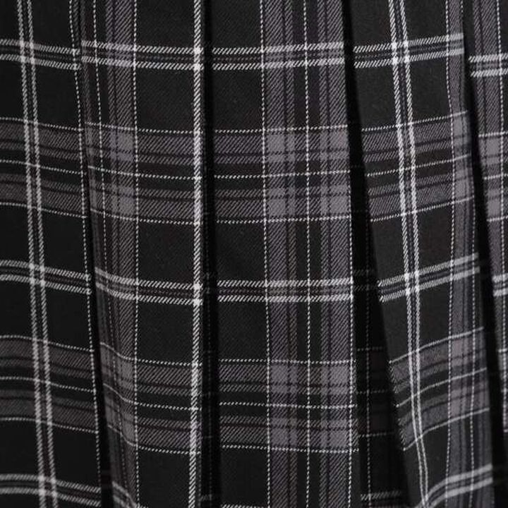 Brushed Pleated Skirt,Charcoal gray, medium image number 19