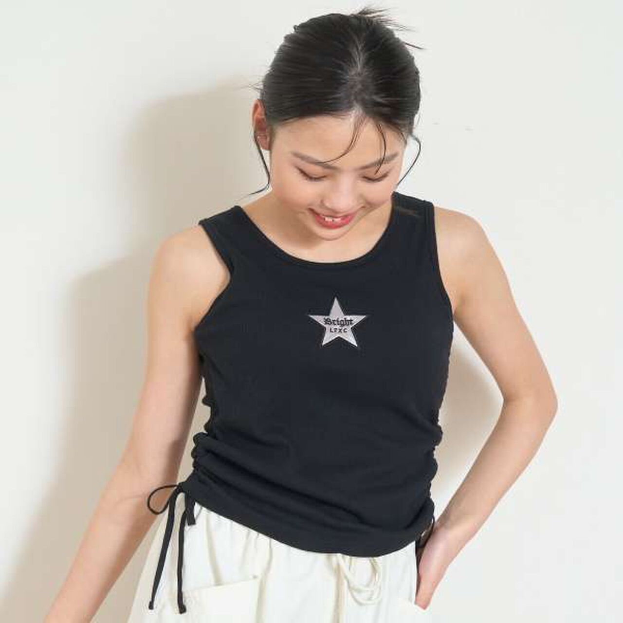 [LTXC] Quick-Dry Drawstring Tank,Off white, large image number 16