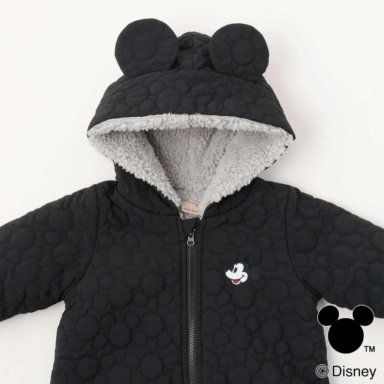 [Disney] Quilted Jumpsuit,Black, large image number 5