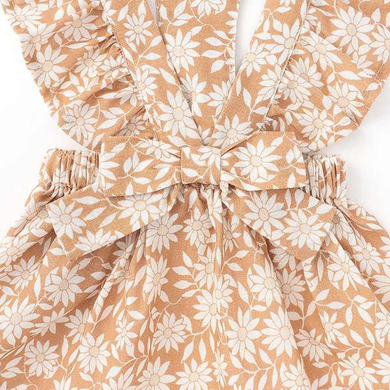 [Link][DOG] Shoulder Frill Dress,Light beige, large image number 9