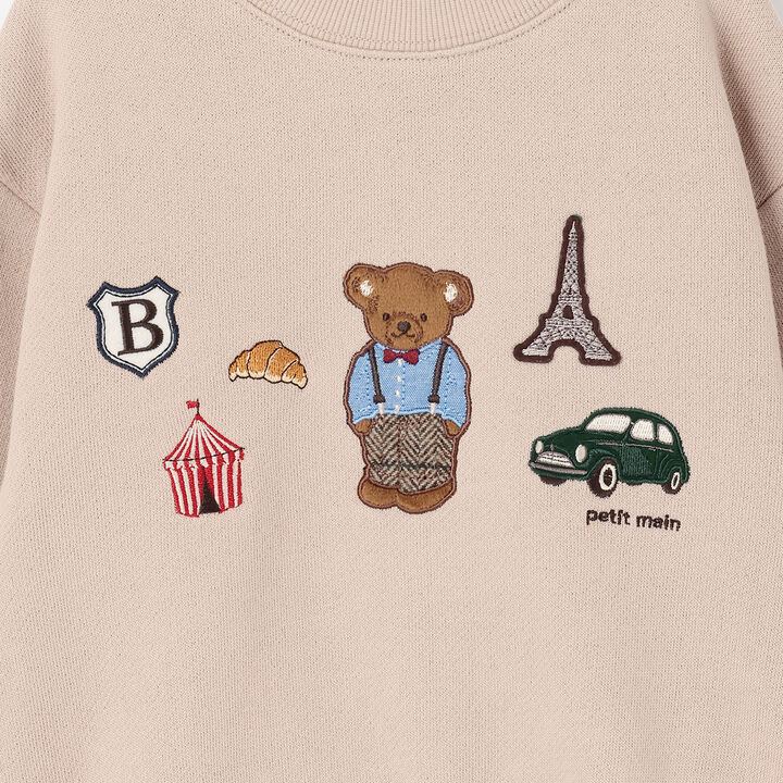 Bear Motif Sweatshirt,Navy, medium image number 16