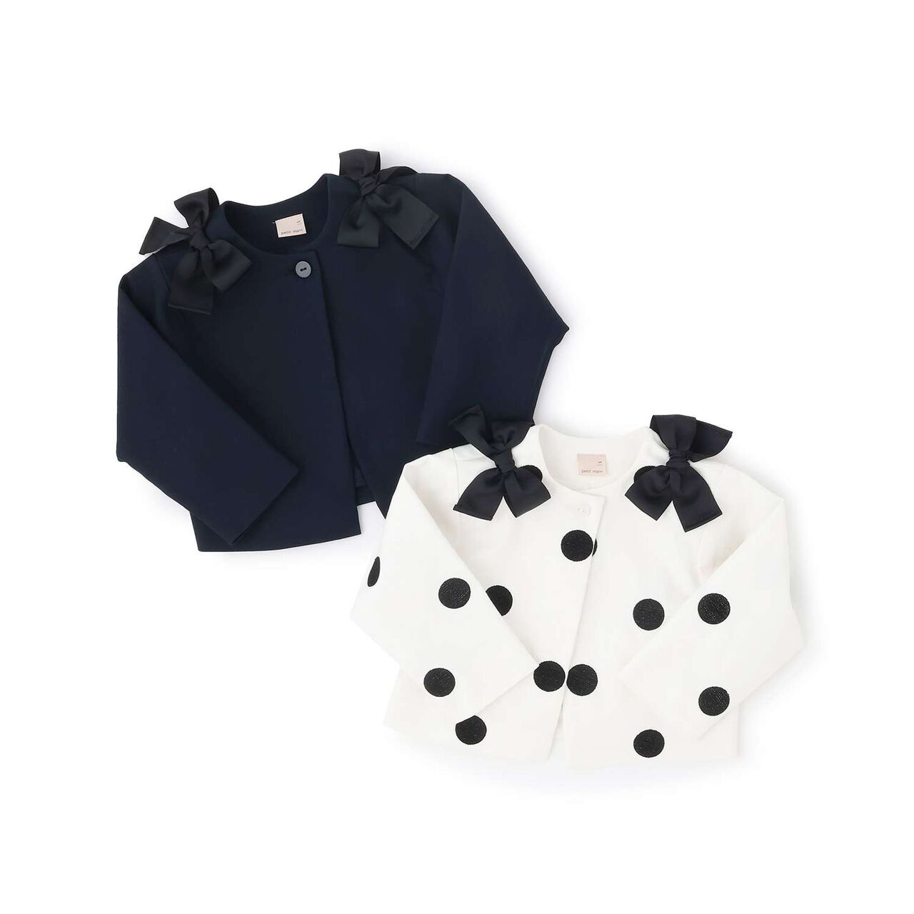 Ribbon Short Jacket,Navy, large image number 13