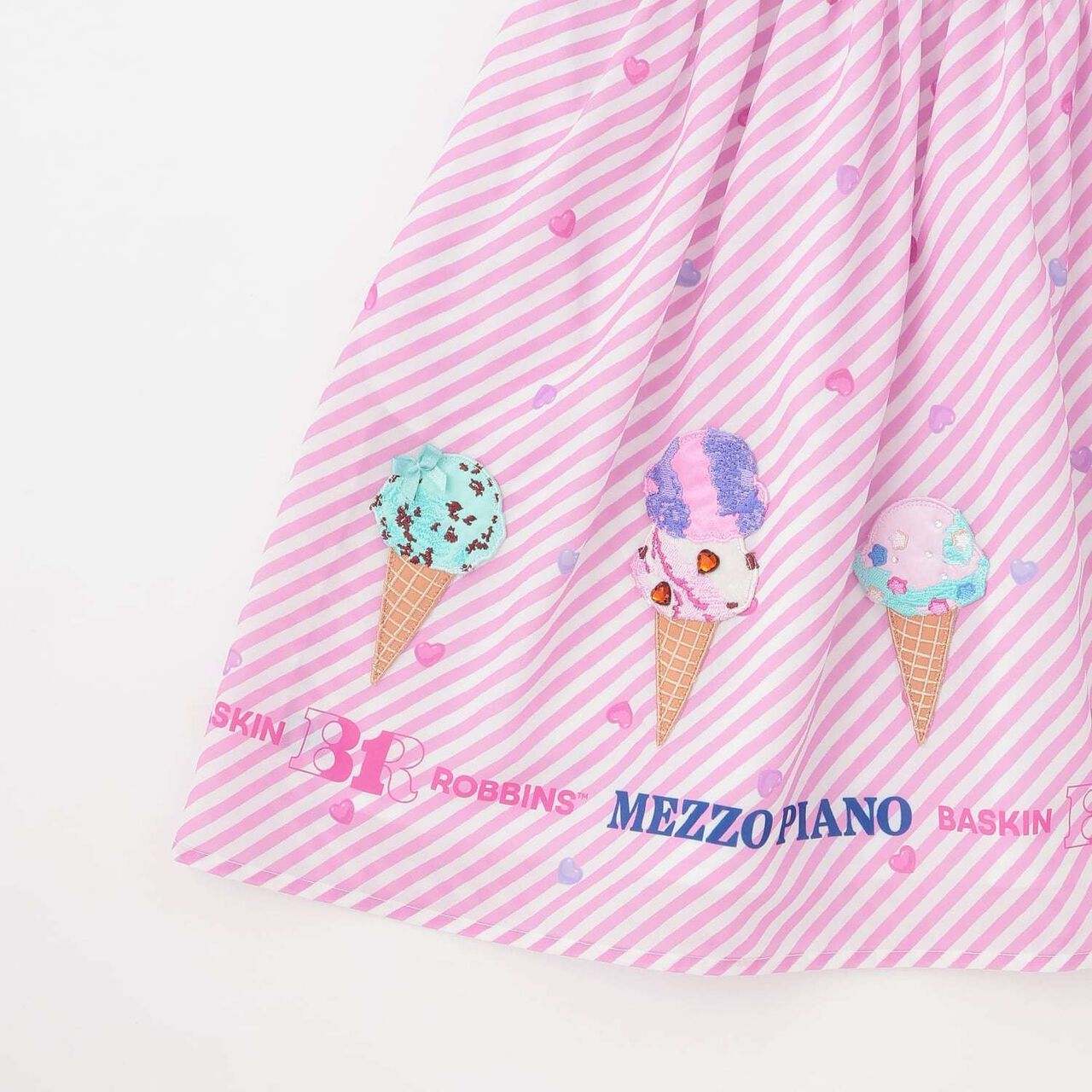 [31 Ice Cream] Docking One-Piece Dress,Red, large image number 14