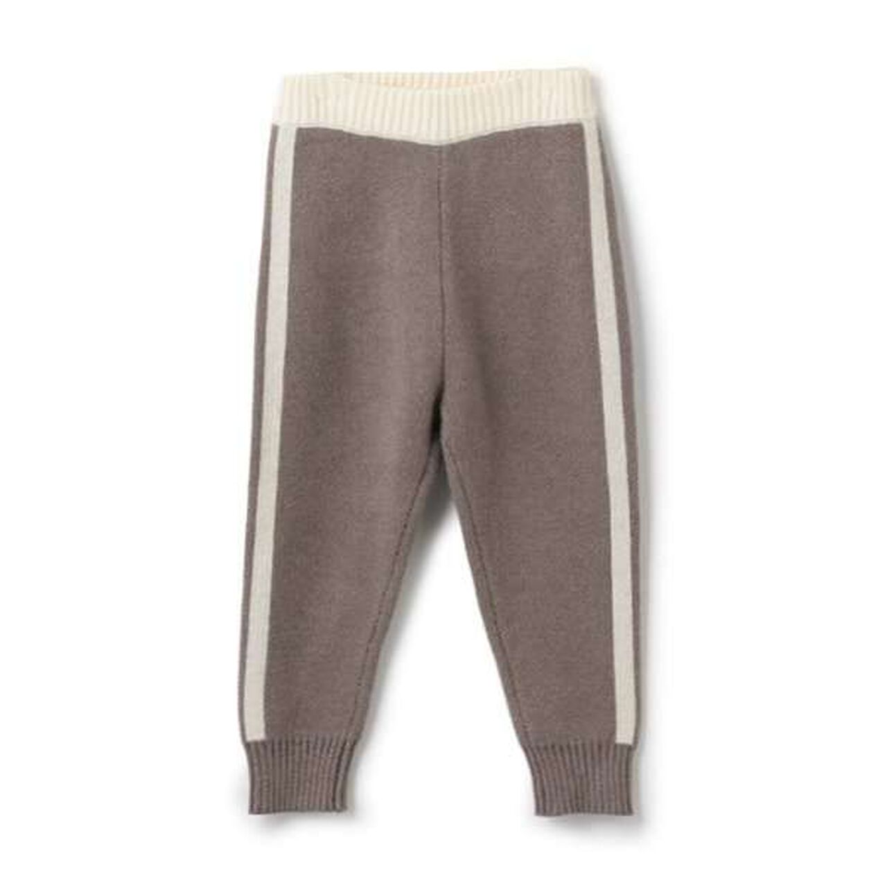 Knit Track Pants,Beige, large image number 5
