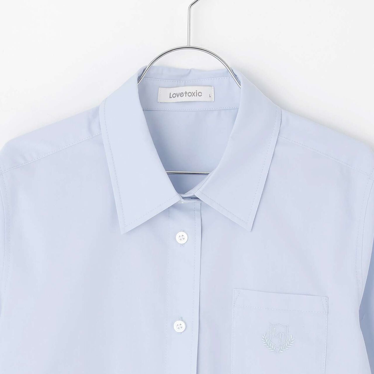 [Graduation Attire & Ceremony] Easy Care Basic Shirt,Light blue, large image number 2