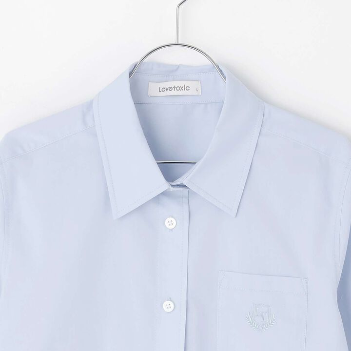 [Graduation Attire & Ceremony] Easy Care Basic Shirt,Light blue, medium image number 2