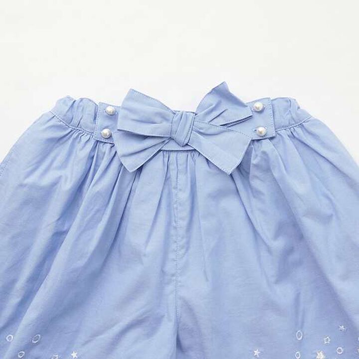 [Restock] Shell Scallop Embroidery Culotte Skirt,Lavender, medium image number 2