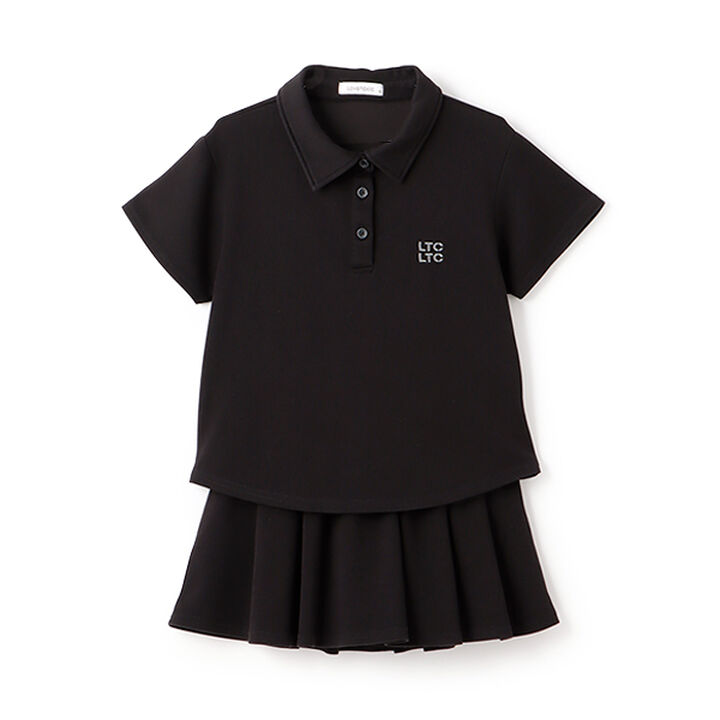 Polo Skirt Outfit Set,Top gray, medium image number 14