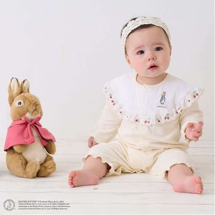 Peter Rabbit Lace 2-Way Romper,Ivory, medium image number 0