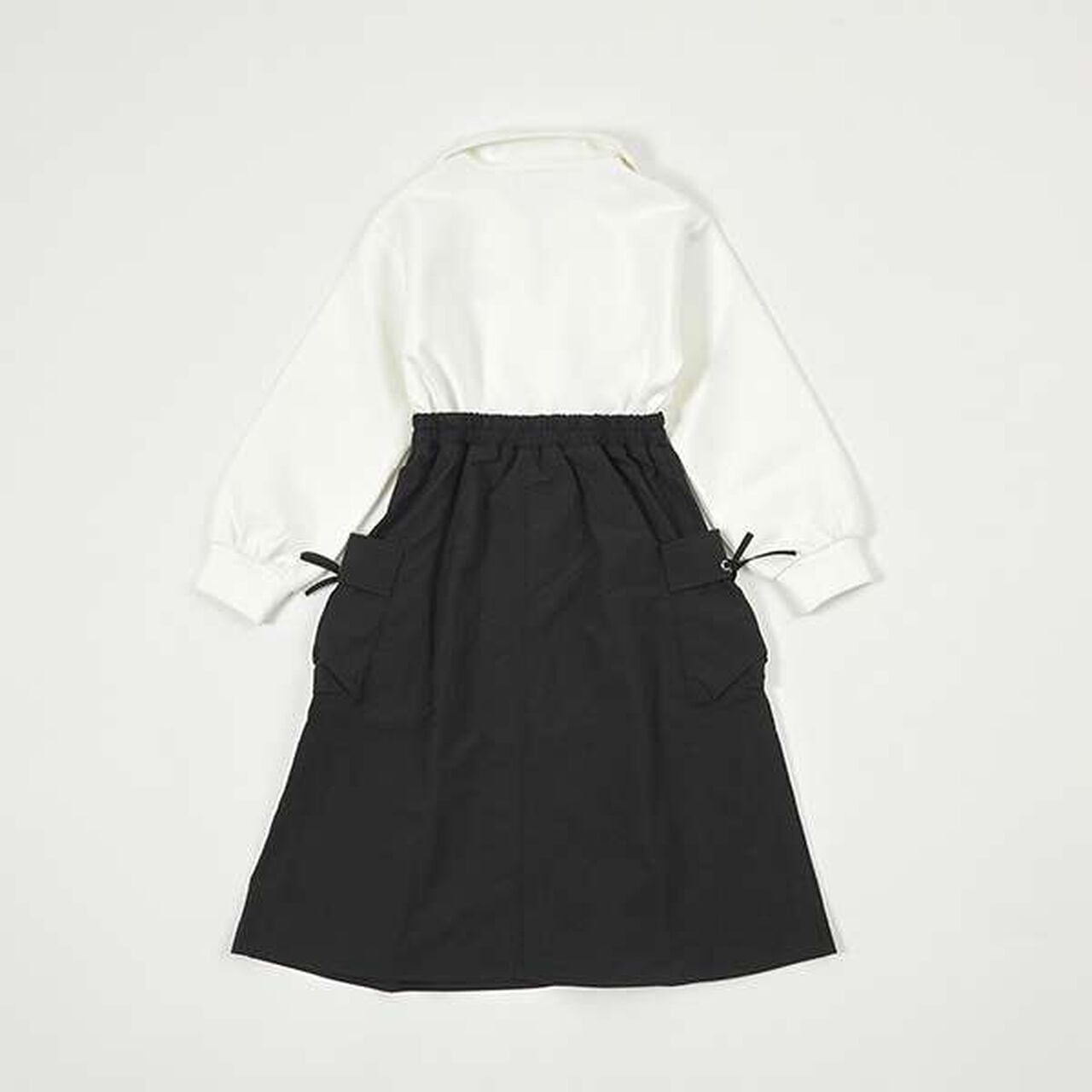 Troislapins Half-Zip Docking Cargo One-Piece Dress (140-160),Beige, large image number 1