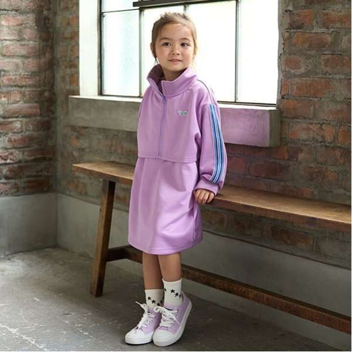 [The FOX] Fox Layered One-Piece Dress Set,Lavender, medium image number 0