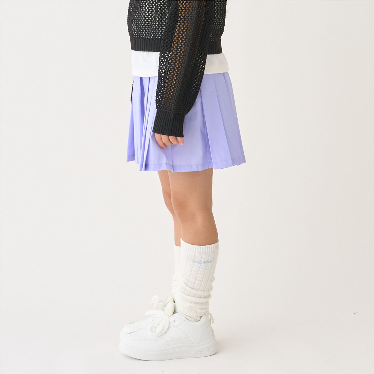 Pleated Skirt-Pants,Black, large image number 4