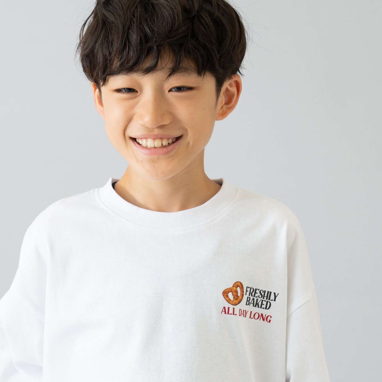 100% Cotton 365D. Assorted Transfer Wide Long Sleeve T-Shirt,Yellow, large image number 6