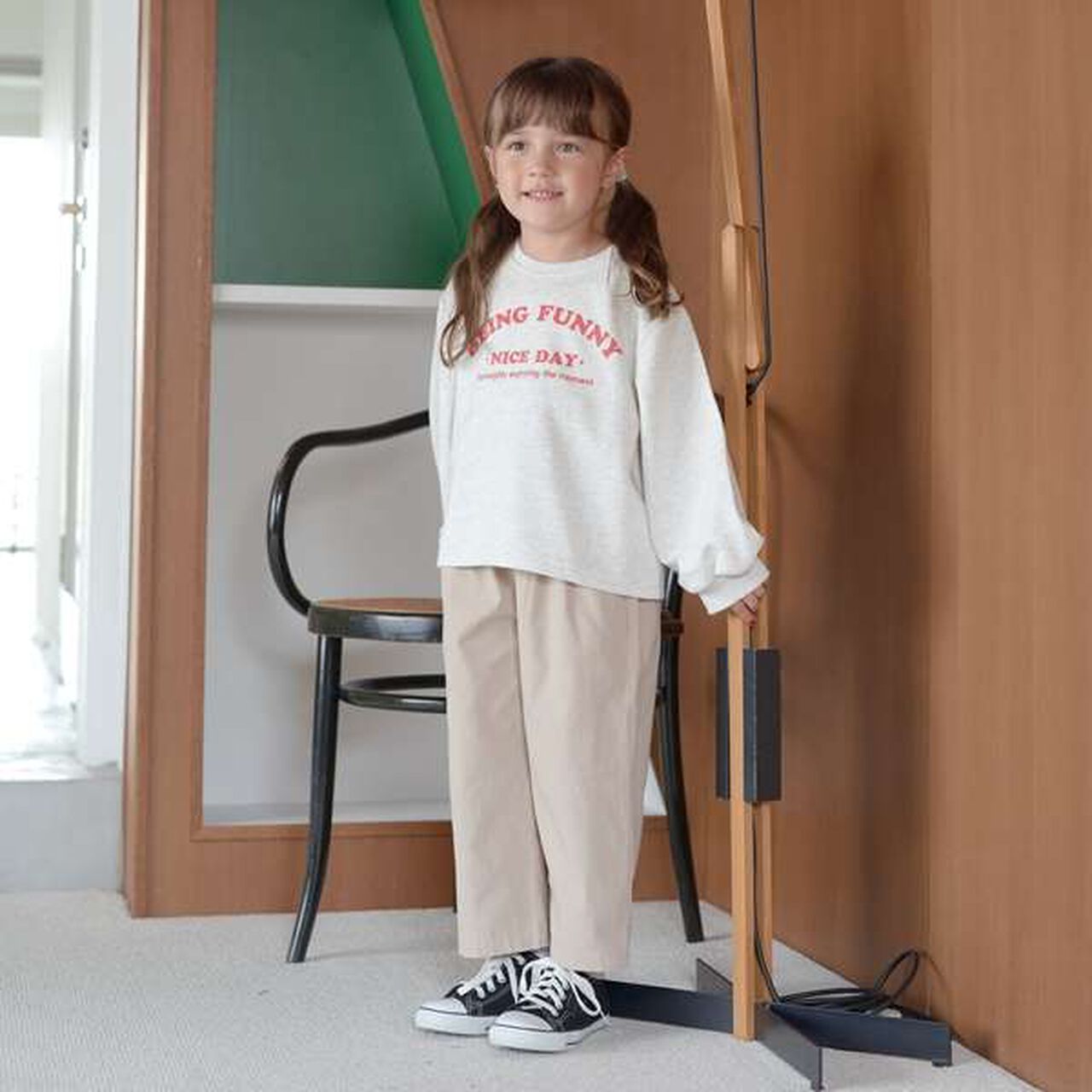 Relaxed Pants with Removable Suspenders,Ivory, large image number 6