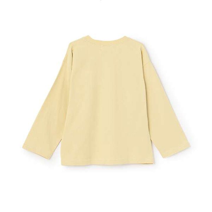 [Daily Standard Wear] Oversized Simple Design Long-Sleeve T-Shirt with Accent,Ivory, medium image number 1