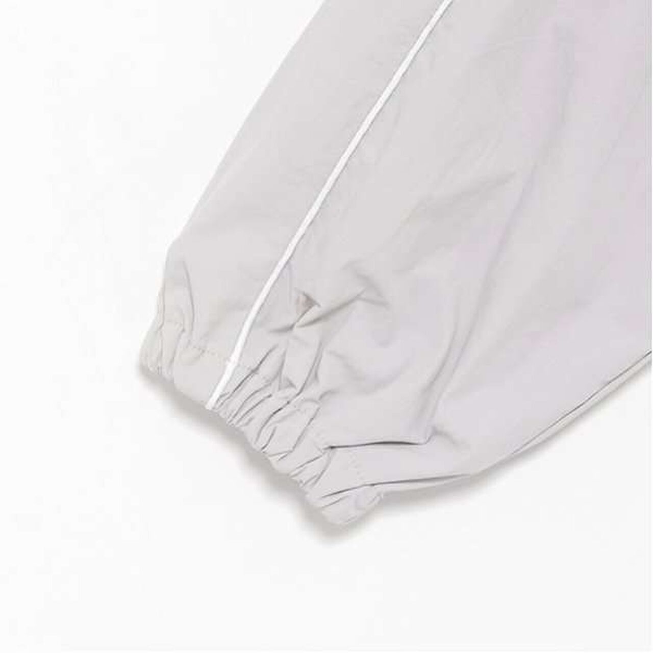 Water-Repellent Piping Nylon Blouson,Ivory, large image number 16