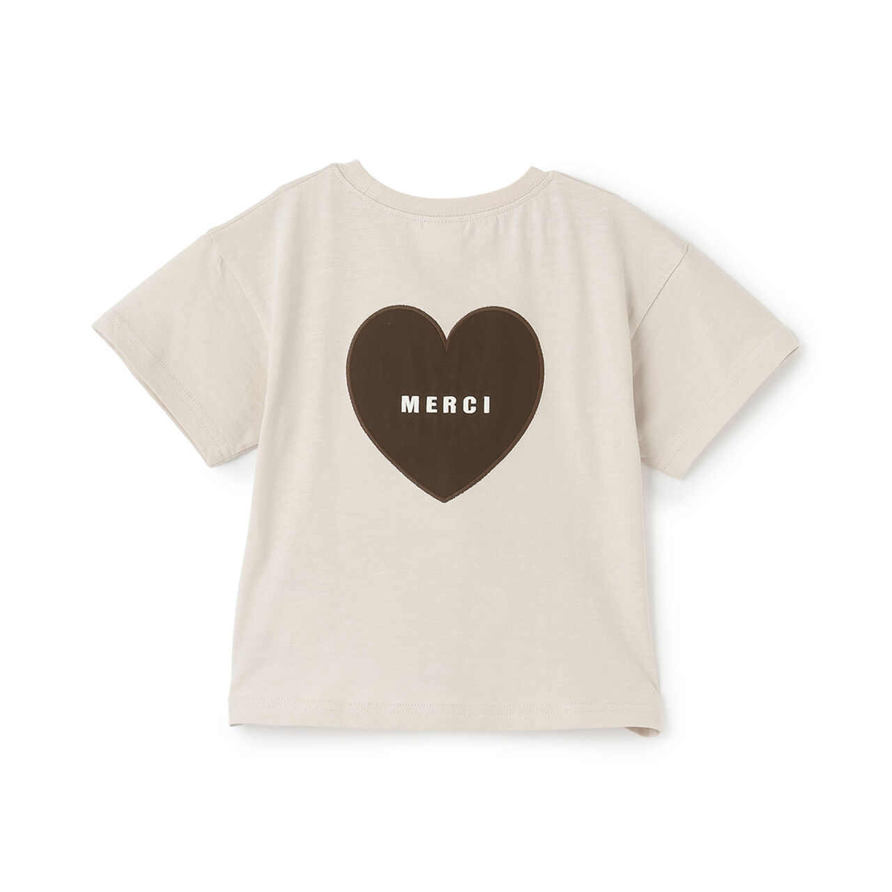[Cool Touch] Back Appliqu&eacute; Short Sleeve T-Shirt,Beige, large image number 12
