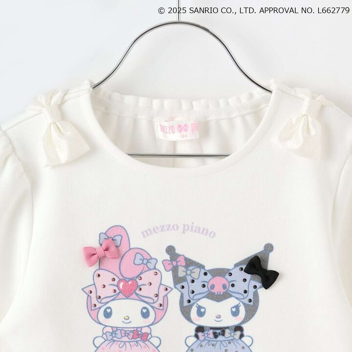 My Melody / Kuromi Web Exclusive Scalloped Hem Sweatshirt,Off white, medium image number 2