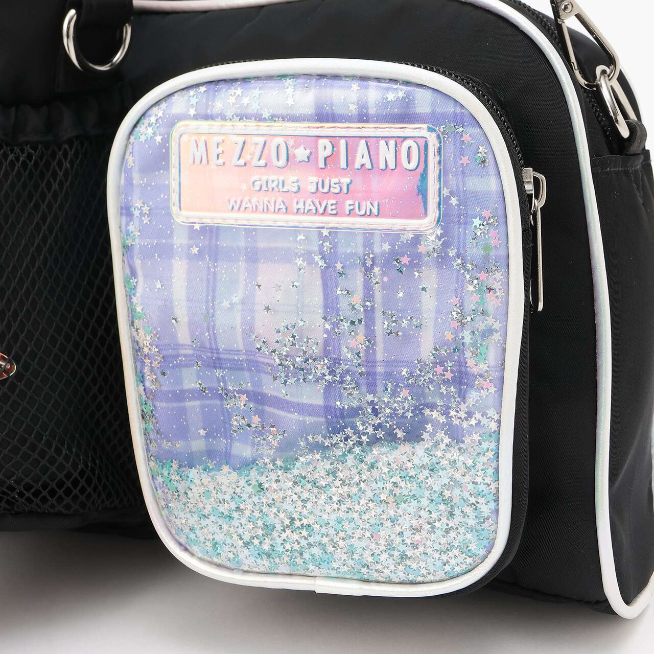 Shoulder Bag with Bottle Holder,Light pink, large image number 4