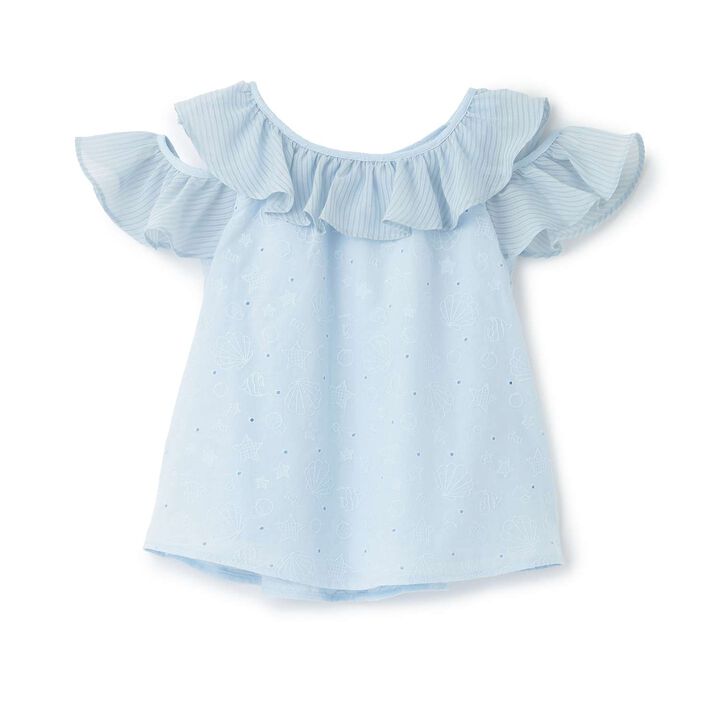 [Restocked] Shell Pattern Lace Tunic,, medium