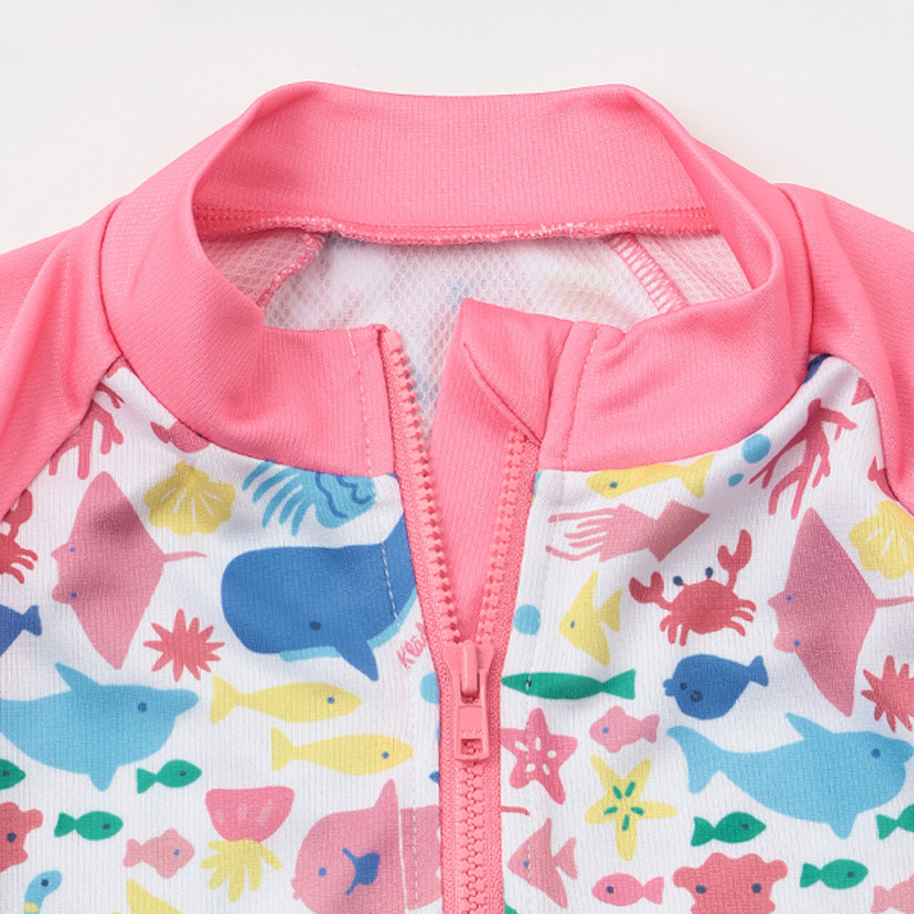 [SWIM] Fish All-Over Pattern Long-Sleeve Rash Guard,Off white, large image number 3