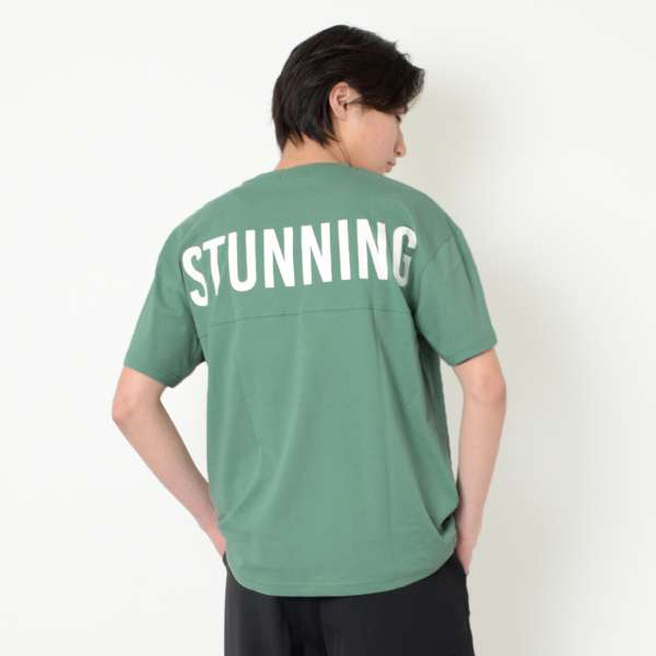 Balloon Peplum T-Shirt,Light blue, large image number 19