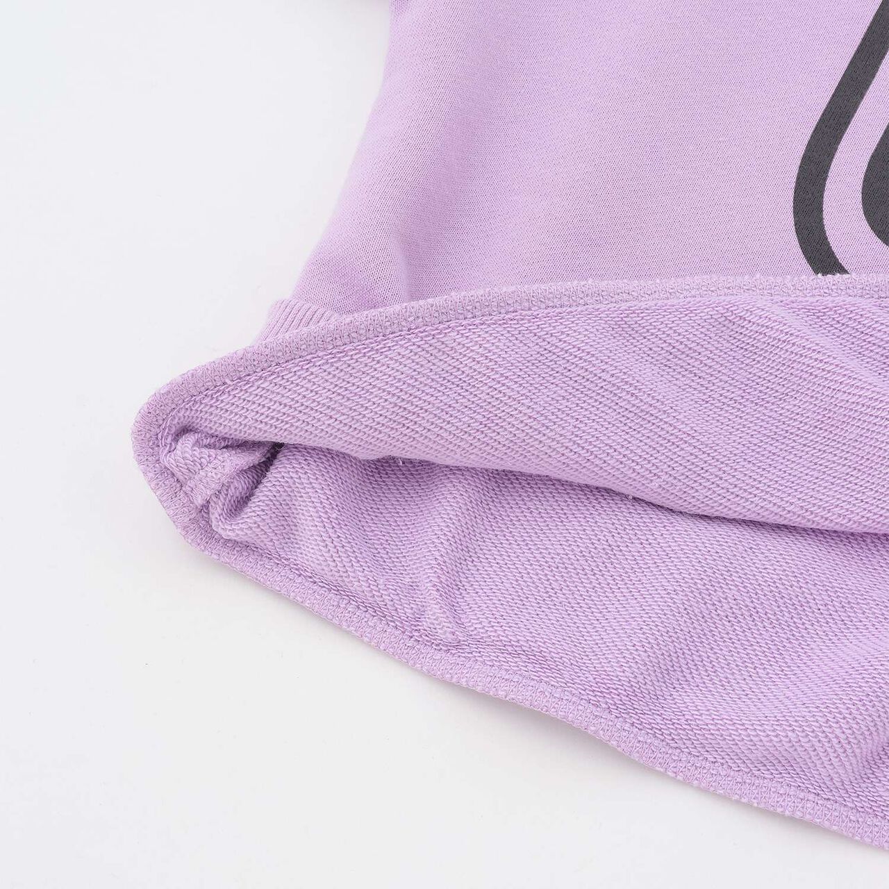 Assorted Flock Print Fleece Pullover,Lavender, large image number 5