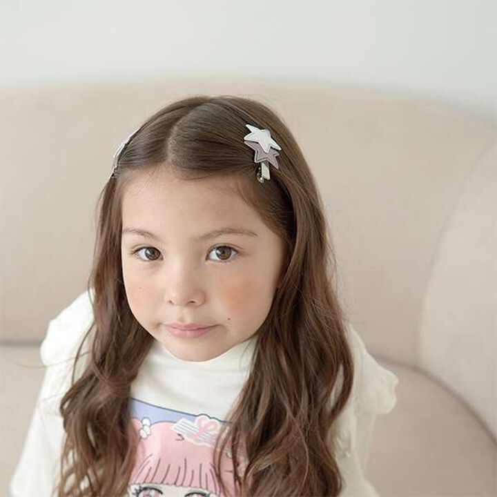 Sparkling Star Hair Clip Set,Silver, medium image number 7