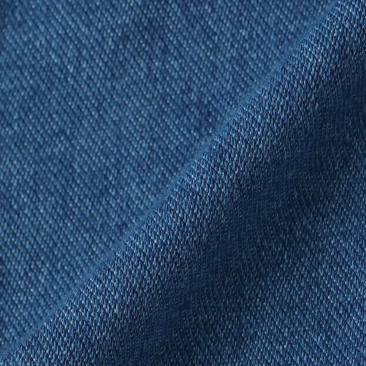 Cut Denim Straight Pants,Navy, medium image number 6