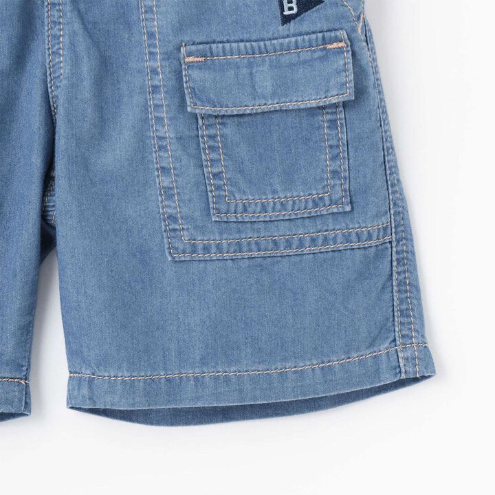 [Cool-Touch Denim] Half Pants,Blue, medium image number 5