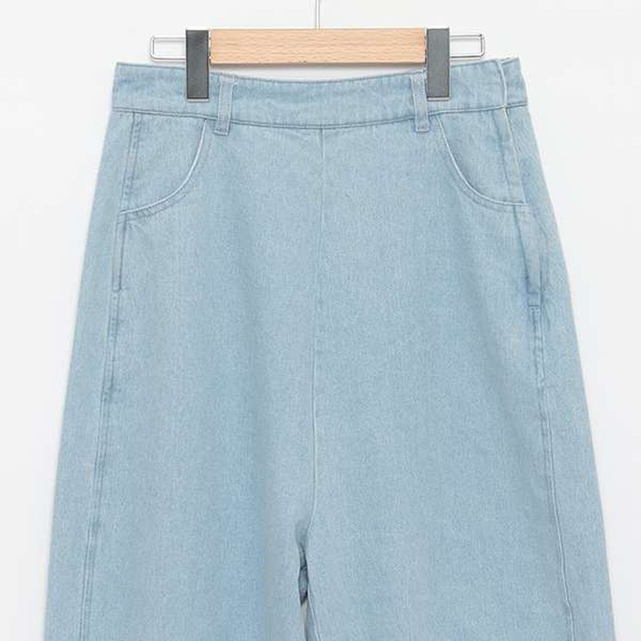 [LADIES] Beautiful Leg Denim Pants,Sax blue, large image number 6