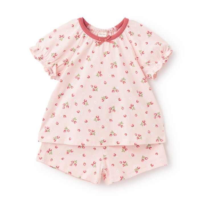 GIRLS Short-Sleeve Pajamas,Red, medium image number 4