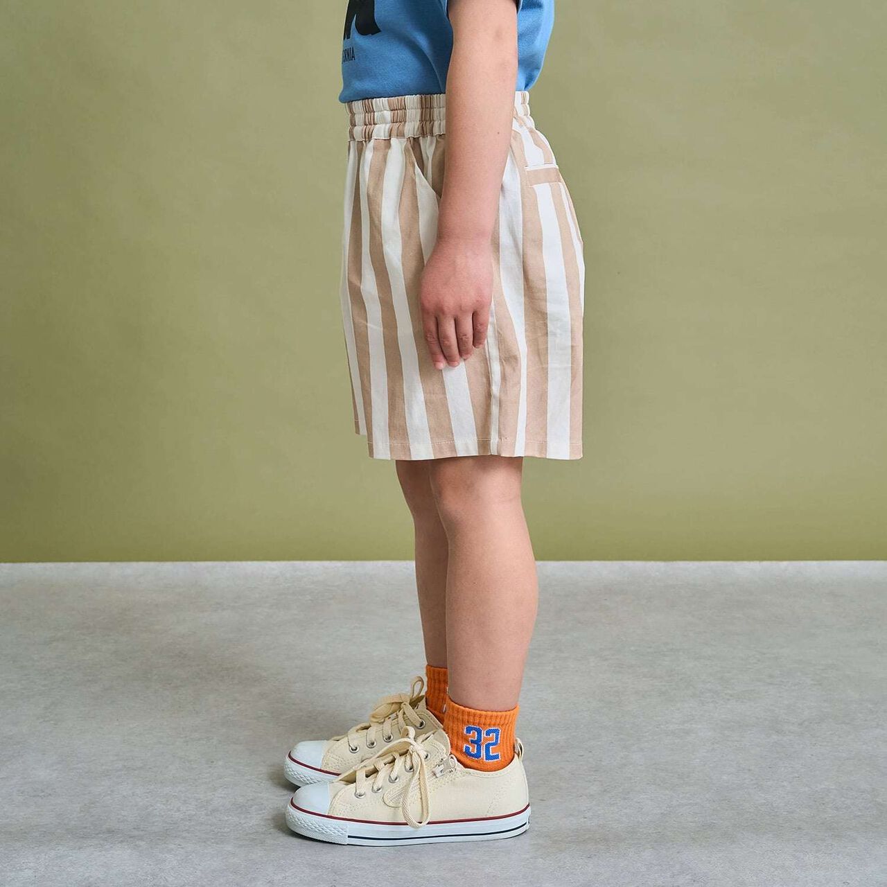 Stretch Easy-Move Assorted All-Over Pattern 4/4 Pants,Off white, large image number 24