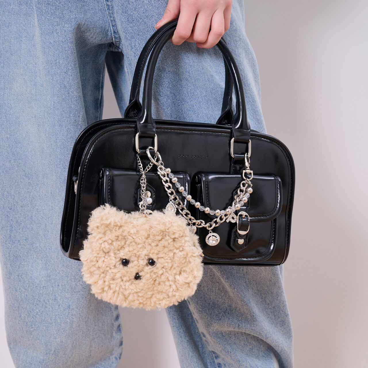 2 WAY Bag Charm,Silver, large image number 7