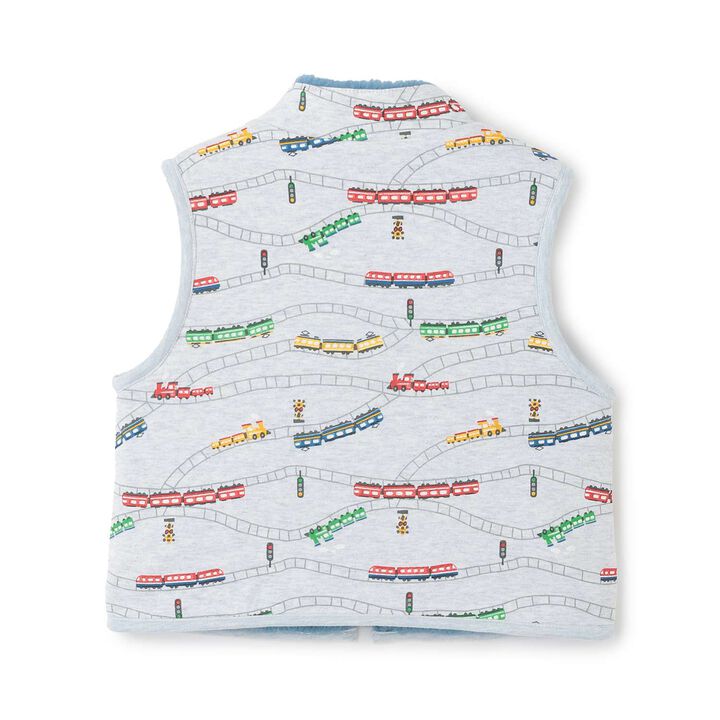 Train Reversible Boa Vest,Off white, medium image number 8