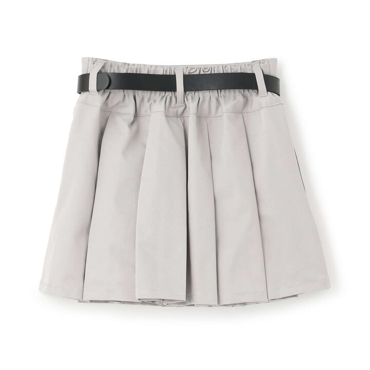 [Easy Care] Pleated Skirt with Belt,Gray, medium image number 10