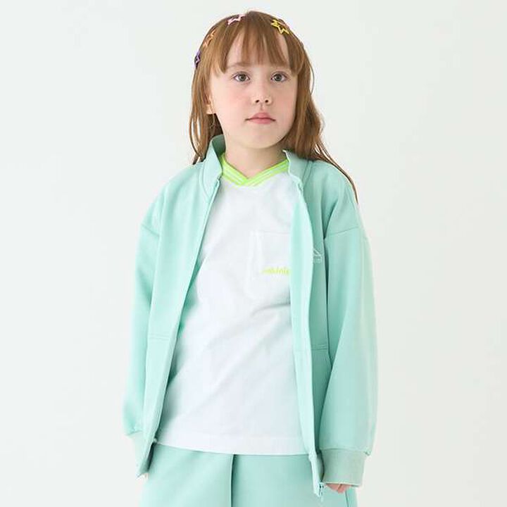 [Water-Repellent] Ponte Zip Stand Collar,Black, medium image number 36