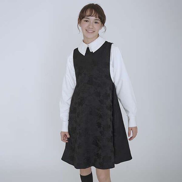 [AMI] Reversible Jumper Skirt,Black, medium image number 9