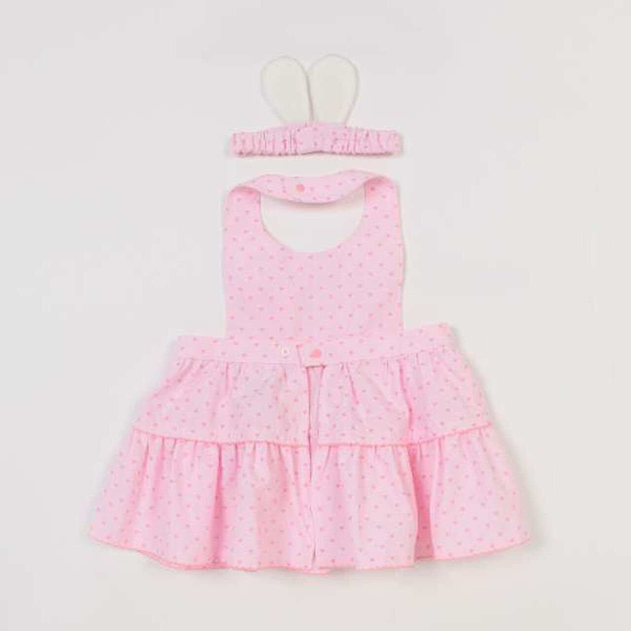 Original Box Bunny Ear Apron & Headband Set,Light pink, large image number 2