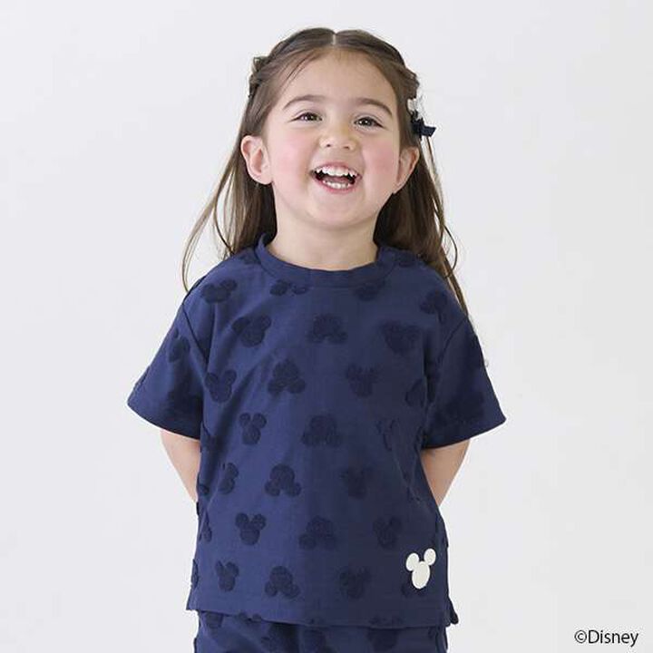 [Disney] Pile Jacquard Pattern T-Shirt,Light pink, medium image number 17
