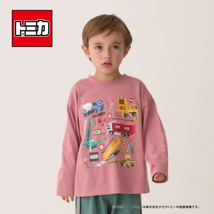 [Tomica] [Kaiteki Tenjiku] Collection T-Shirt,Deep pink, medium image number 0