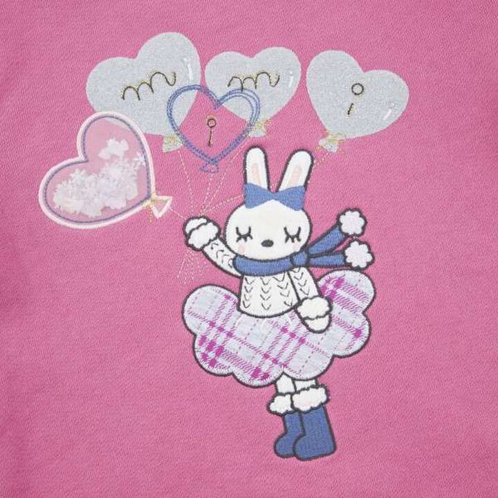 KP Mimi Appliqué Heart Balloon Sweatshirt (80-150),Lavender, medium image number 17