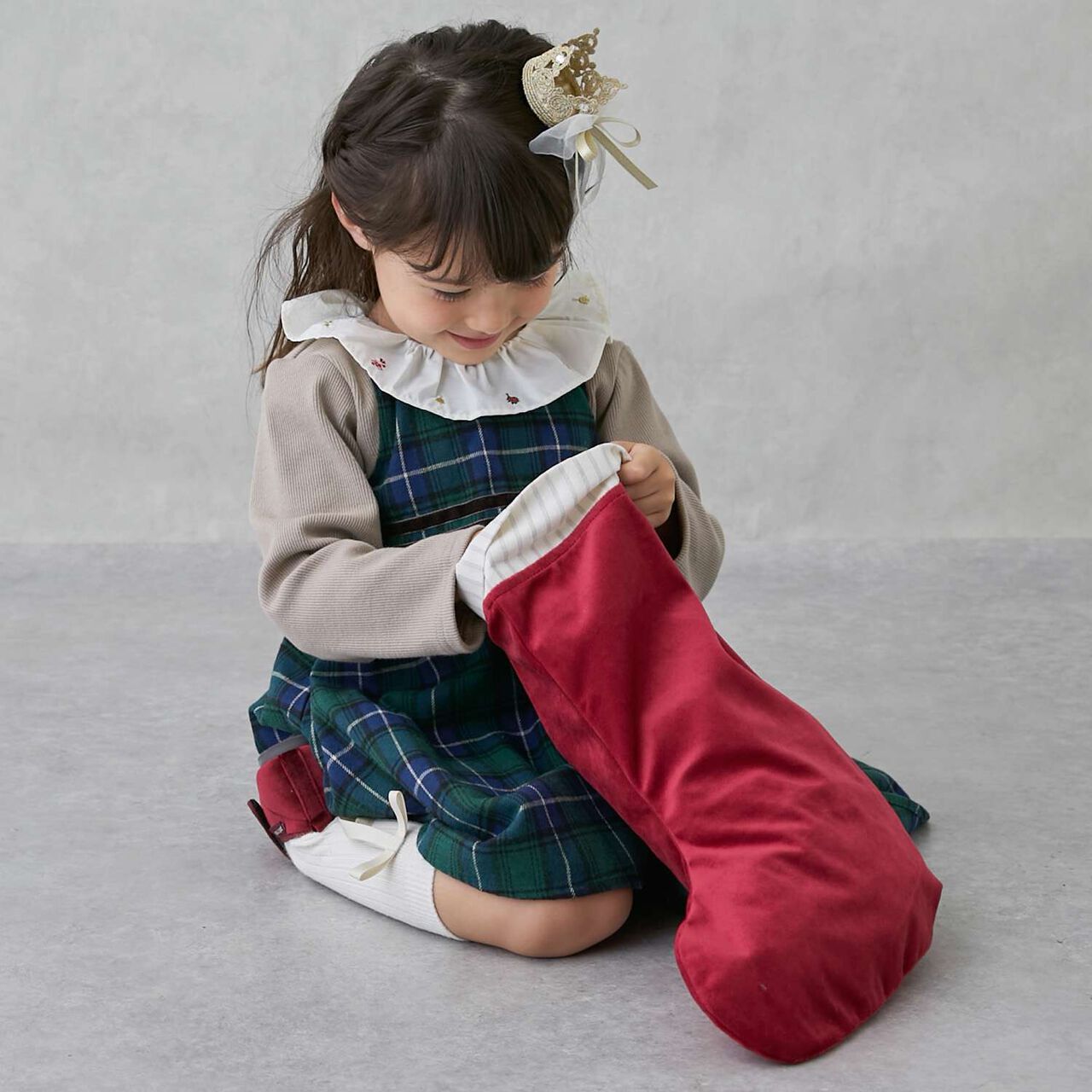 Ornament Socks,Red, large image number 1