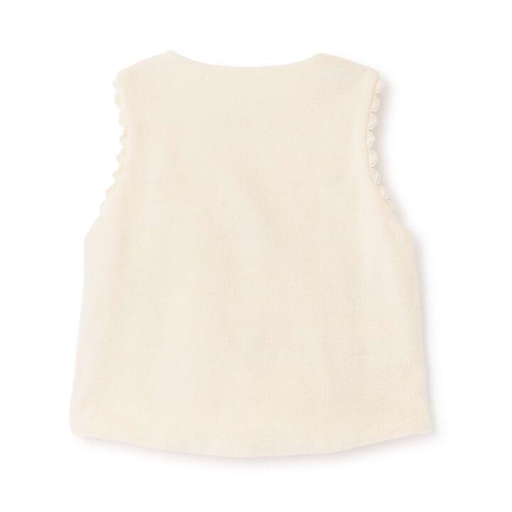 Wild Strawberry Reversible Vest [Organic] [Made in Japan],Pearl white, medium image number 1