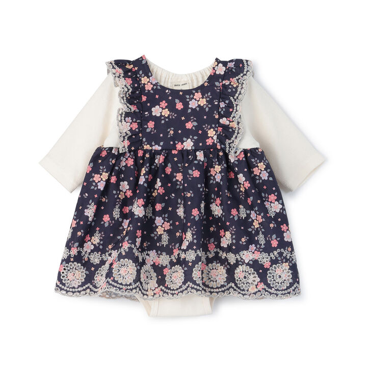 [7-Sleeve] Shoulder Frill One-Piece Romper,, medium