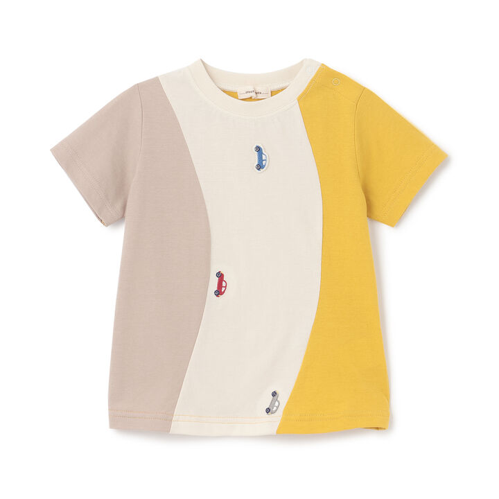 Cool Touch Curved Panel Car Embroidered Short-Sleeve T-Shirt,, medium