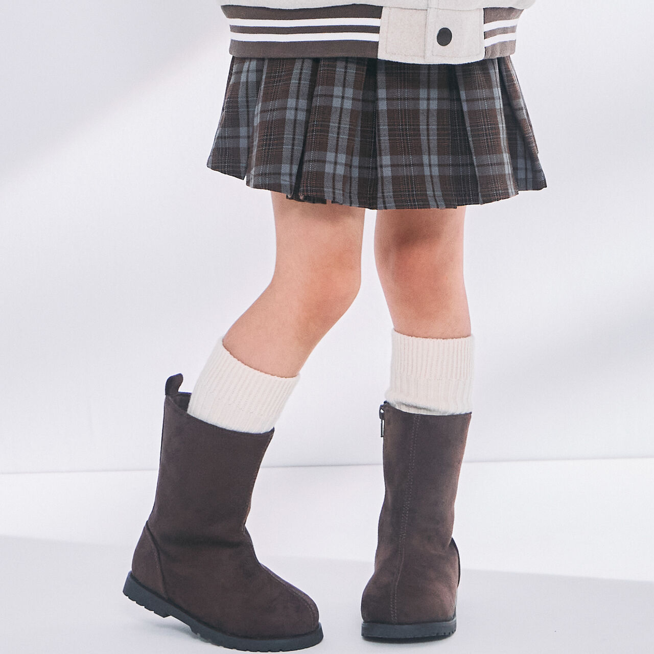 Pleated Skirt-Pants,Gray, large image number 3