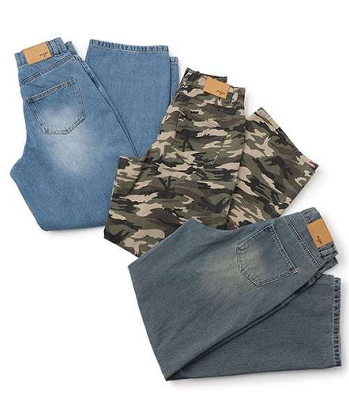 Curved Pants,Khaki, medium image number 9